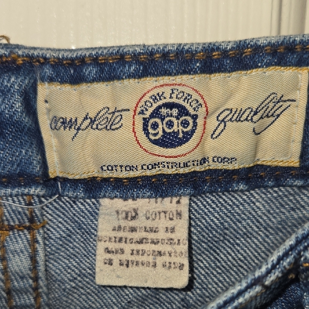 GAP Vintage 80's High Rise Blue Jeans Classic OLD SCHOOL MOM JEANS R BACK 11-12 - Picture 3 of 17